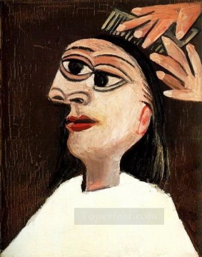 パブロ・ピカソ Painting - ヘアスタイル 1938 パブロ・ピカソ